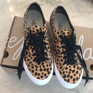 Loeffler Randall  Miko Calf-Hair Platform Sneakers